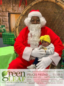 GreenLeaf Market Holiday Event with Santa Clause Photos