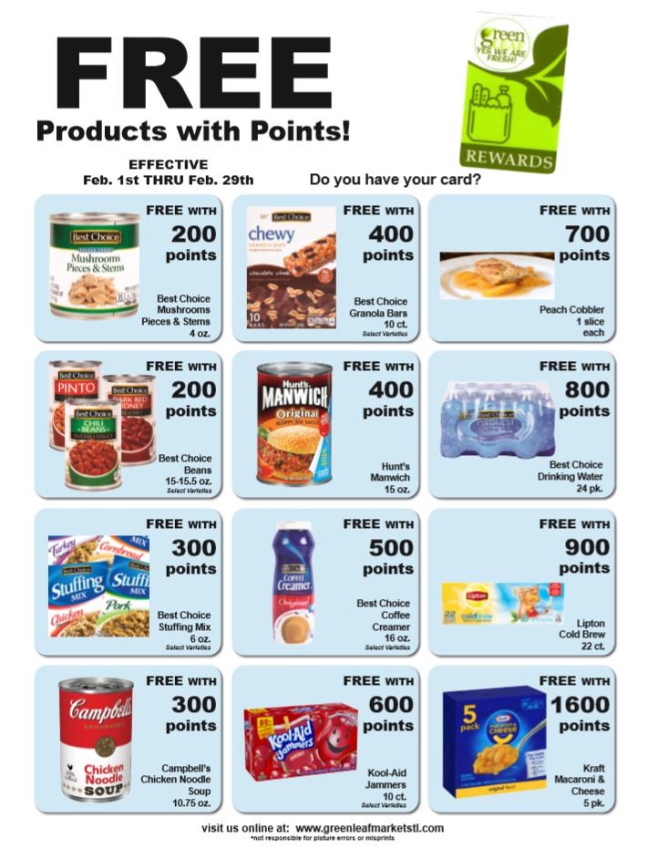 free groceries at GreenLeaf Market Feb 2020
